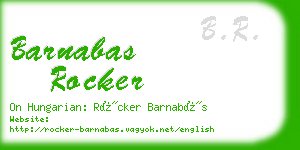 barnabas rocker business card